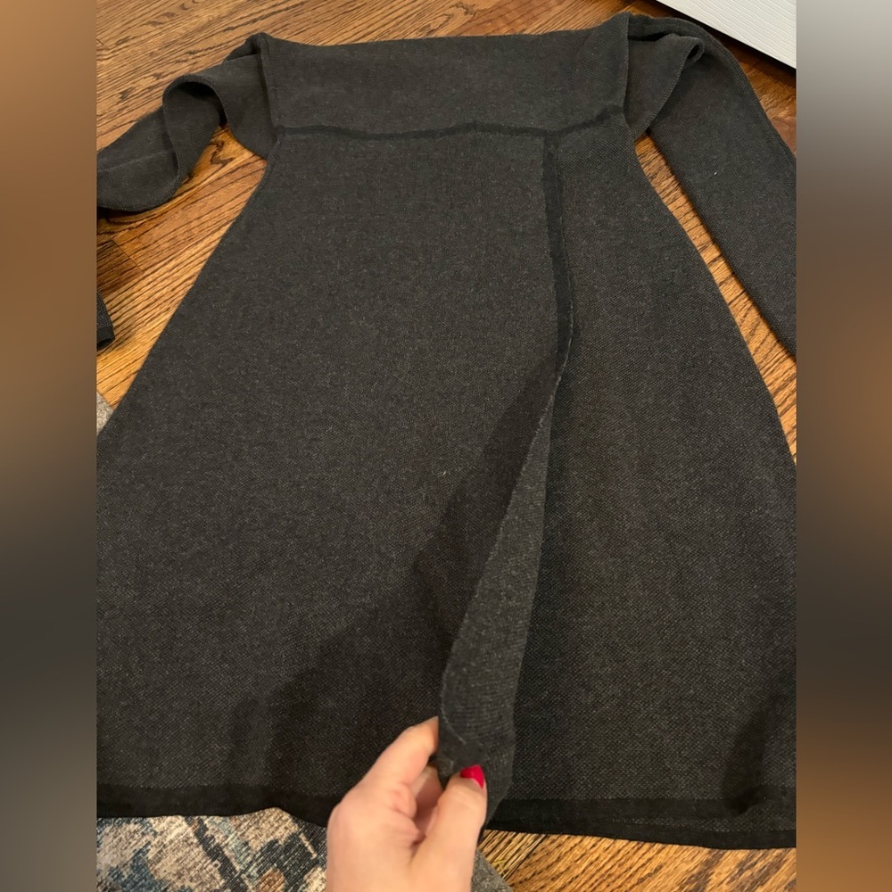 Prana | Charcoal Gray Cascadence Sweater Dress Sz S 1969821 - Picture 6 of 13